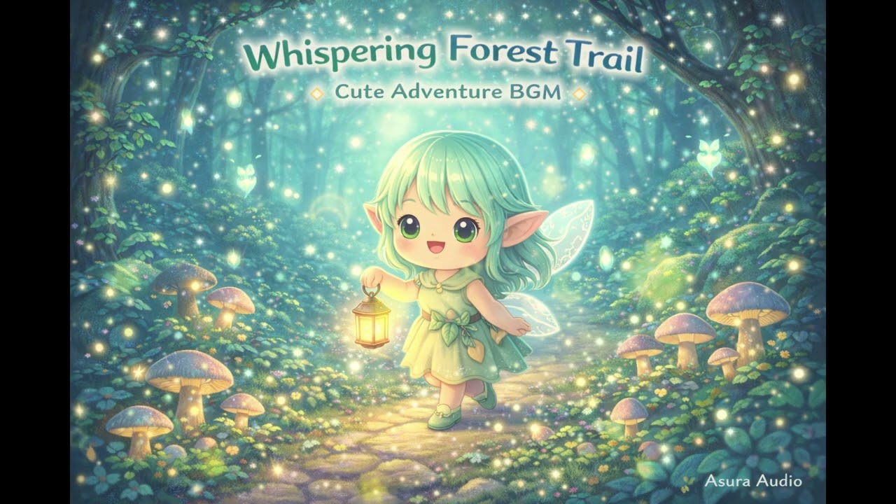 【可愛療癒BGM】精靈森林的小徑 🌲Whispering Forest Trail | Cute Relaxing Forest Background Music for StudyWork&Cafe