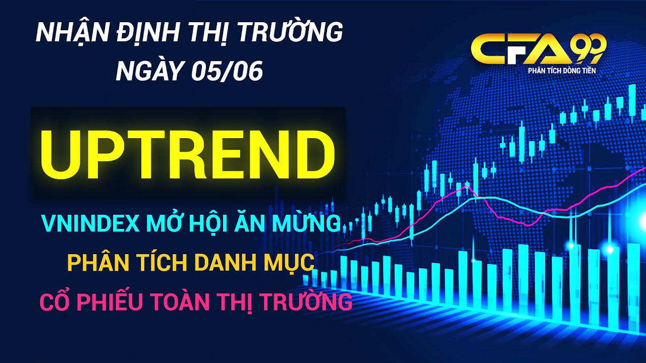Nhận Định Thị Trường Chứng Kho&aacute;n 5/6: Vnindex Uptrend - Mua B&acirc;y Giờ C&oacute; Muộn? Ph&acirc;n T&iacute;ch Cổ Phiếu