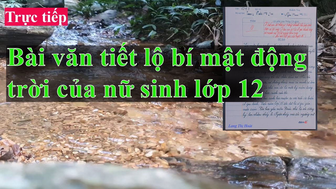 Bài văn hay tiết lộ bí mật động trời của nữ sinh lớp 12 #209