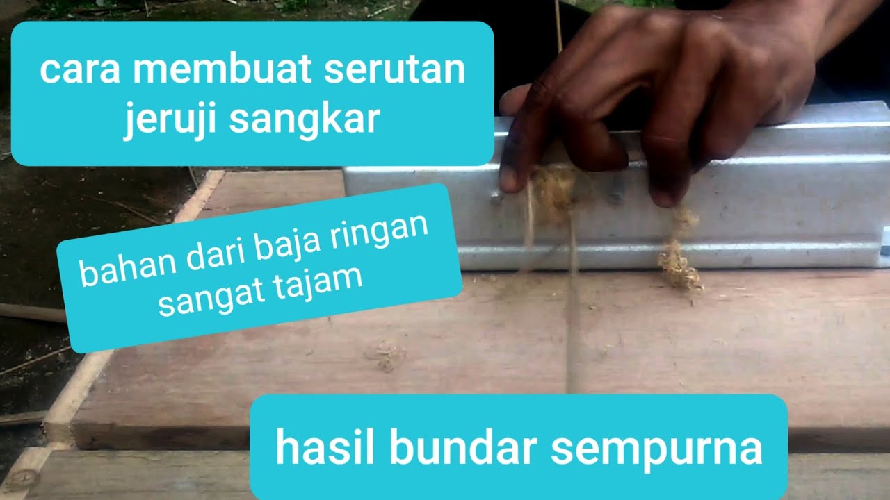 cara membuat serutan jeruji sangkar