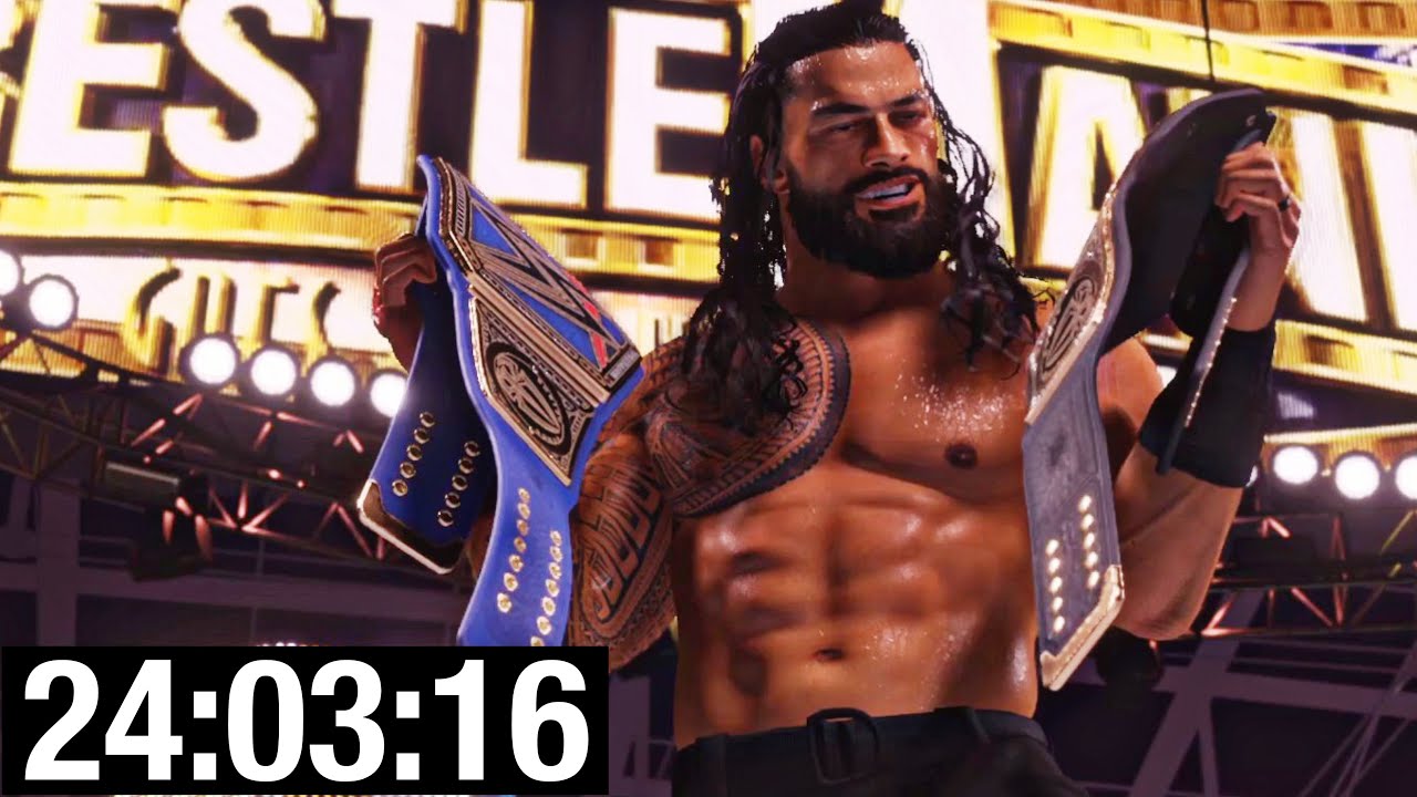 I beat the entire WWE 2K24 40 Years of WrestleMania Mode in 1 video