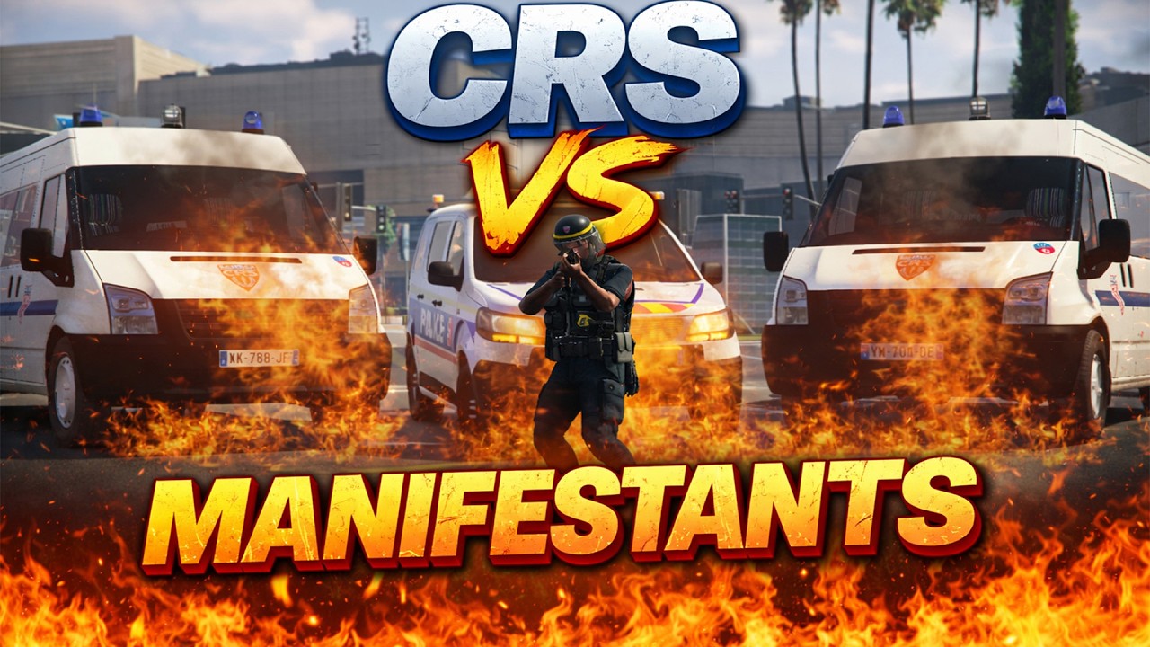 CRS VS MANIFESTANTS | SNF RP (on s'est fait arracher)