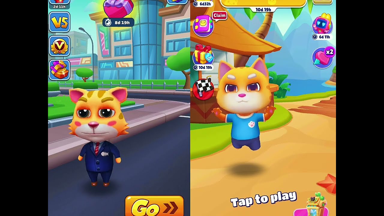 Cat Runner vs Running Pet 4k Gaming Walkthrough (iOS/ANDROID)