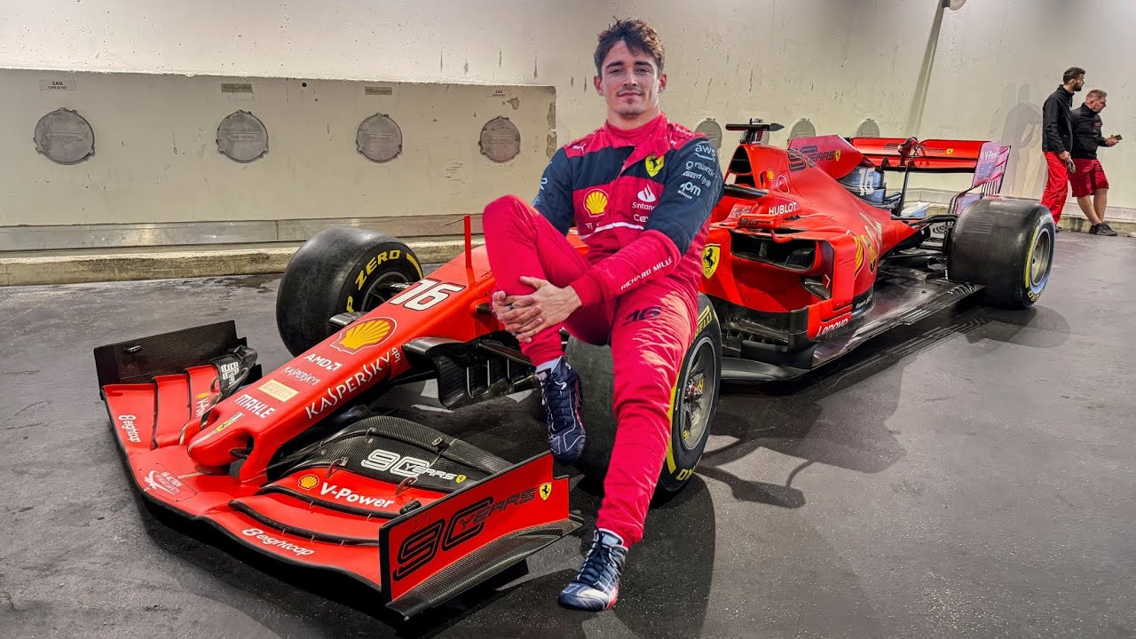 CHARLES LECLERC'S FIRST FERRARI F1 SF90 Celebrating 90 Years of the Scuderia Ferrari in Monaco!!