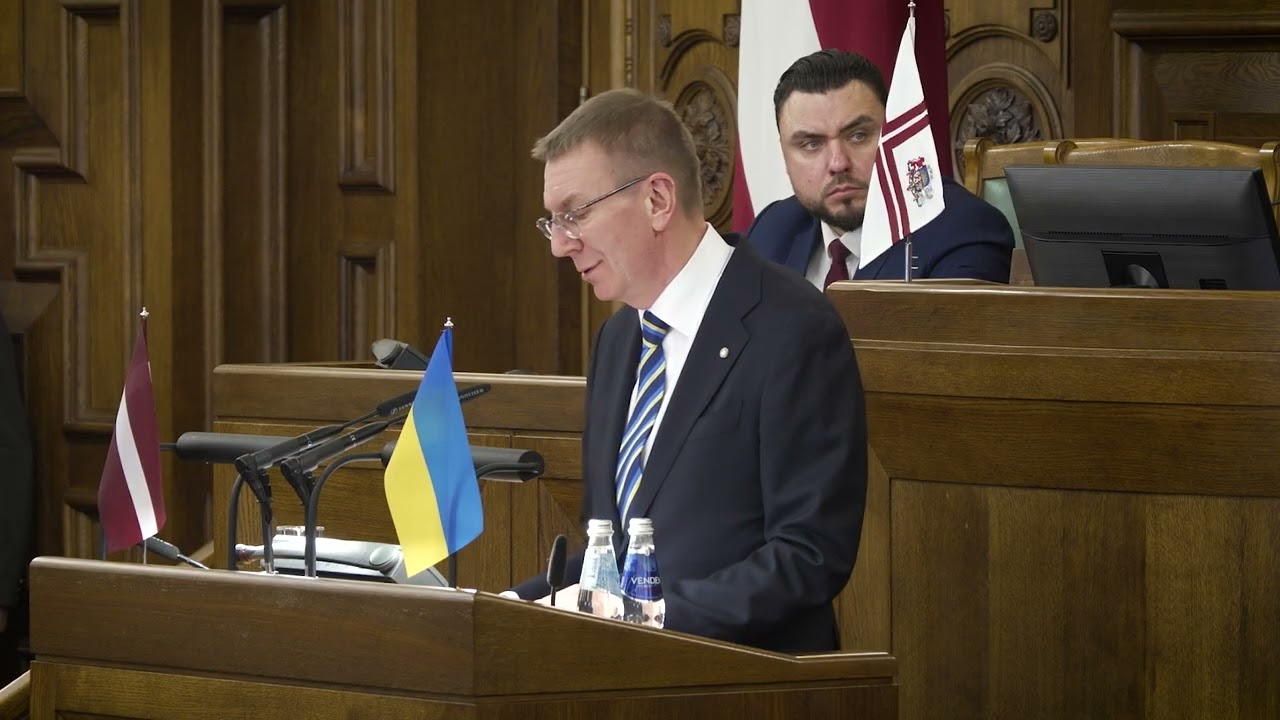 Valsts prezidenta uzruna Saeimā Krievijas sāktā pilna mēroga kara pret Ukrainu ceturtajā gadadienā