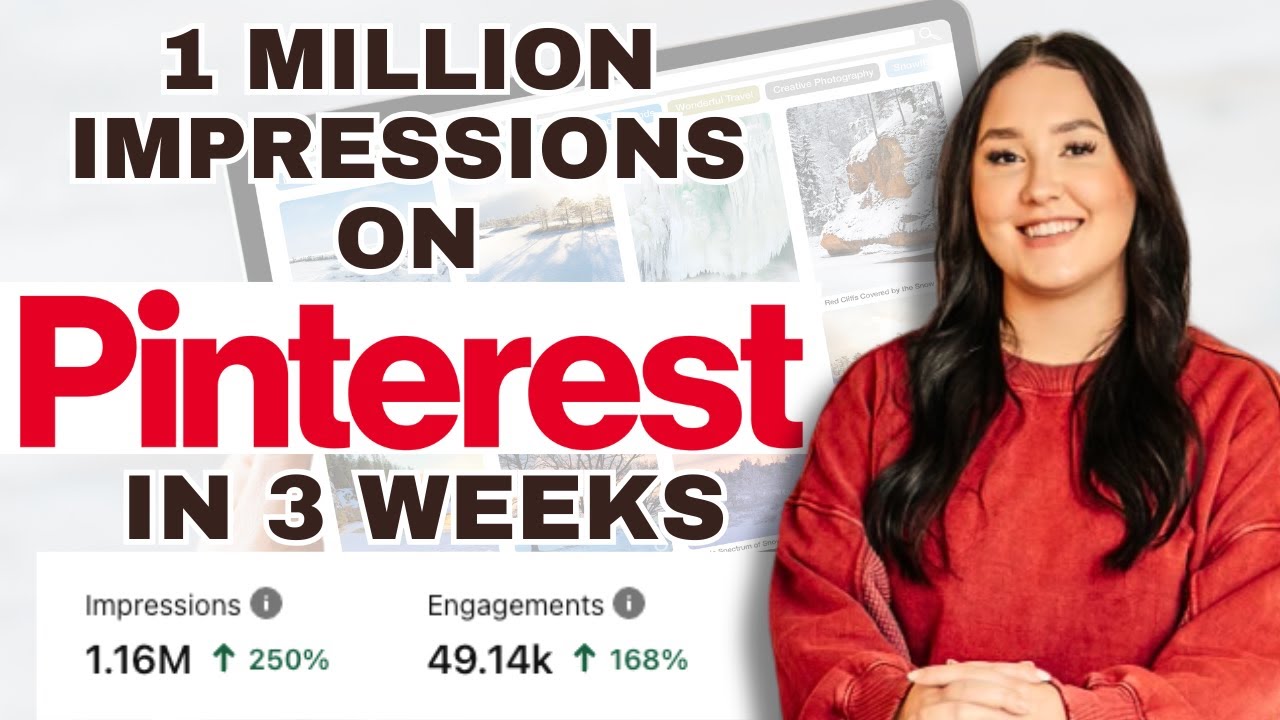 How I Hit Over 1 MILLION Impressions on Pinterest in Less Than 3 Weeks