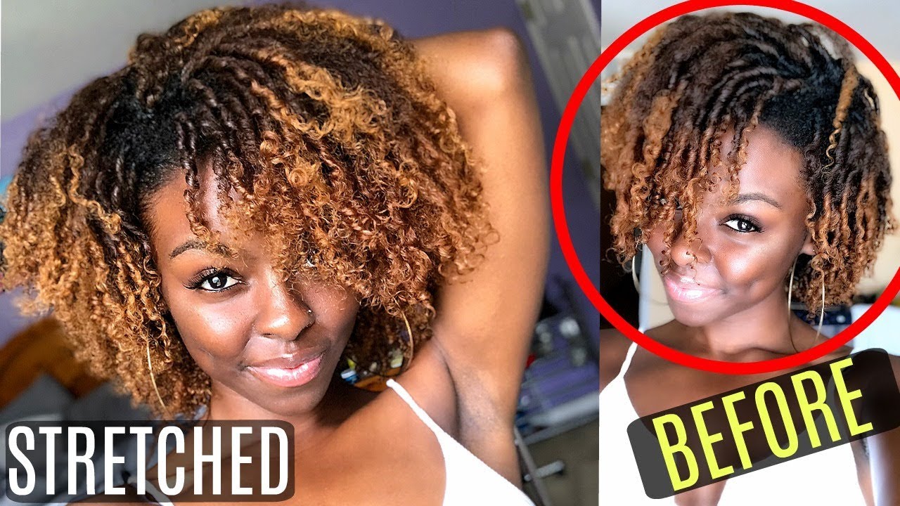 Stretched Fluffy FINGER COILS | Type 4 NATURAL Hair