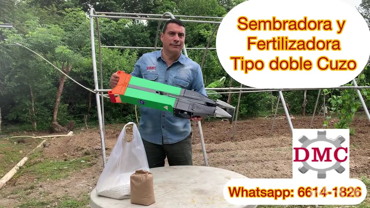 como sembrar en espacios pequeños? fertilizadora automática. TUTORIAL SEMBRADORA ABONADORA