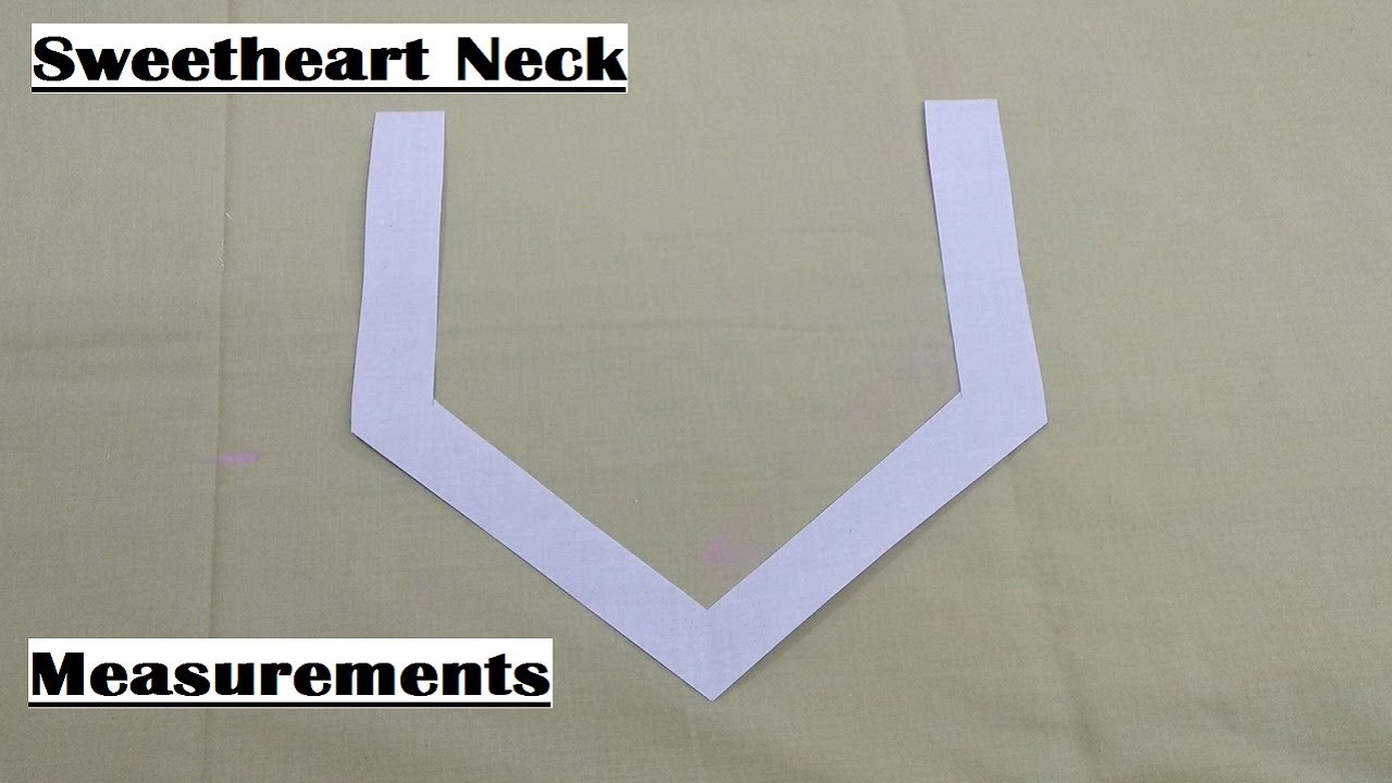 Sweetheart Neck Cutting on Bukram/Canvas || Measurements for Perfect Sweetheart Neck Design
