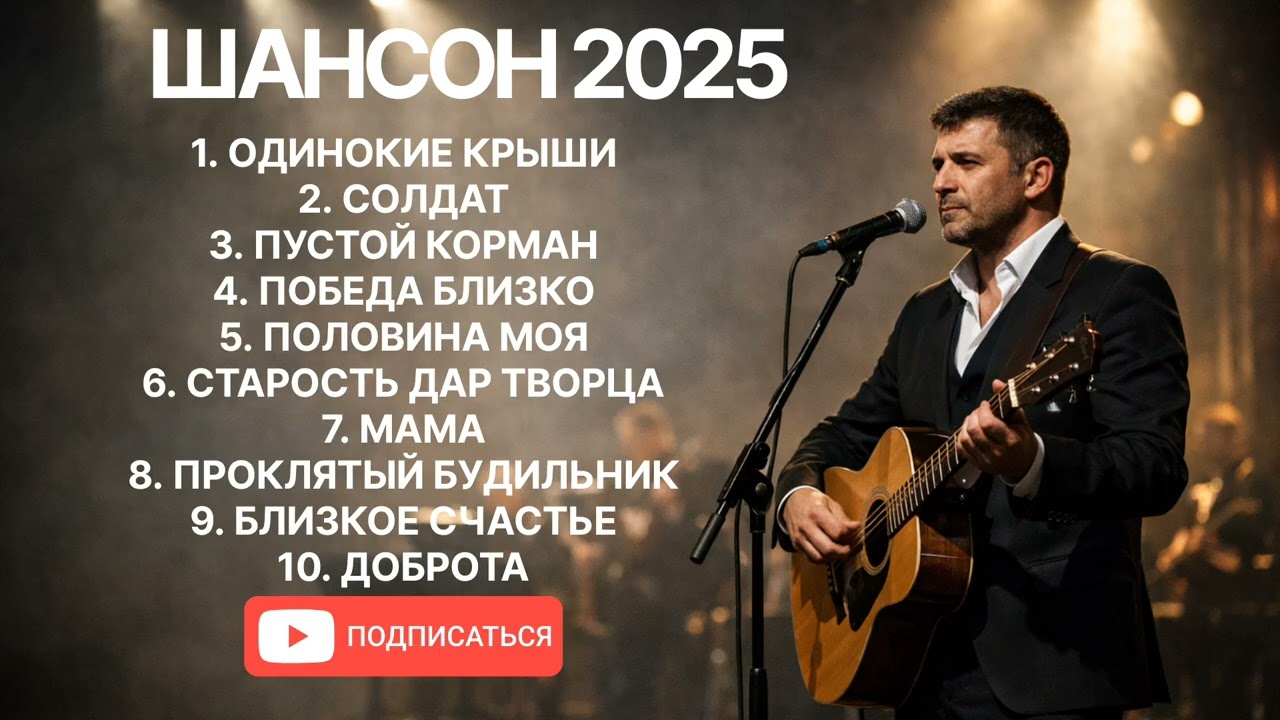 Сборник 10 песен.Шансон 2025 #русскийшансон #музыка #душевнаяпесня #топ #shanson #russianmusic #best