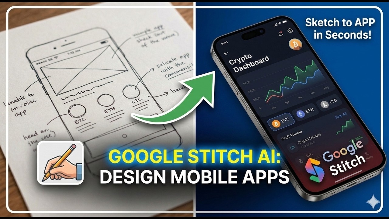 Google Stitch Tutorial: Design Mobile Apps with AI 