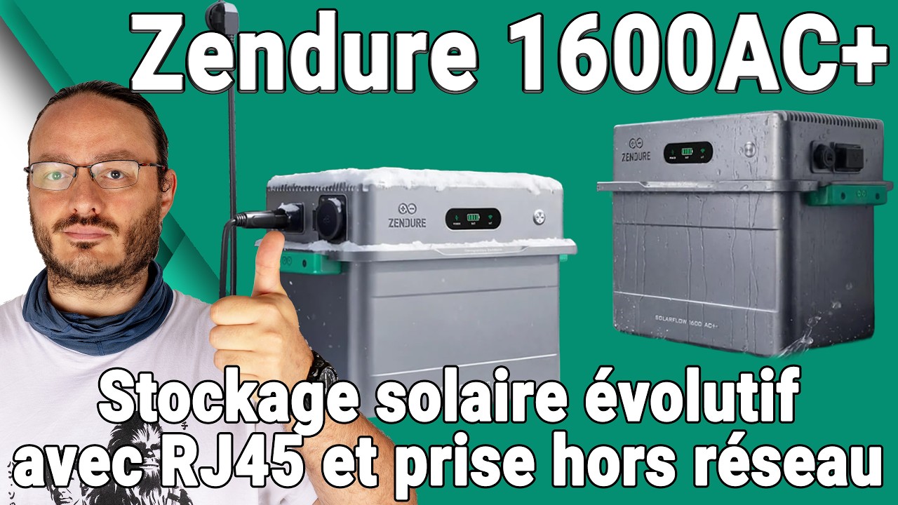 Zendure SolarFlow 1600AC+ - Test vérité et calculs de rentabilité réalistes - Stockage solaire