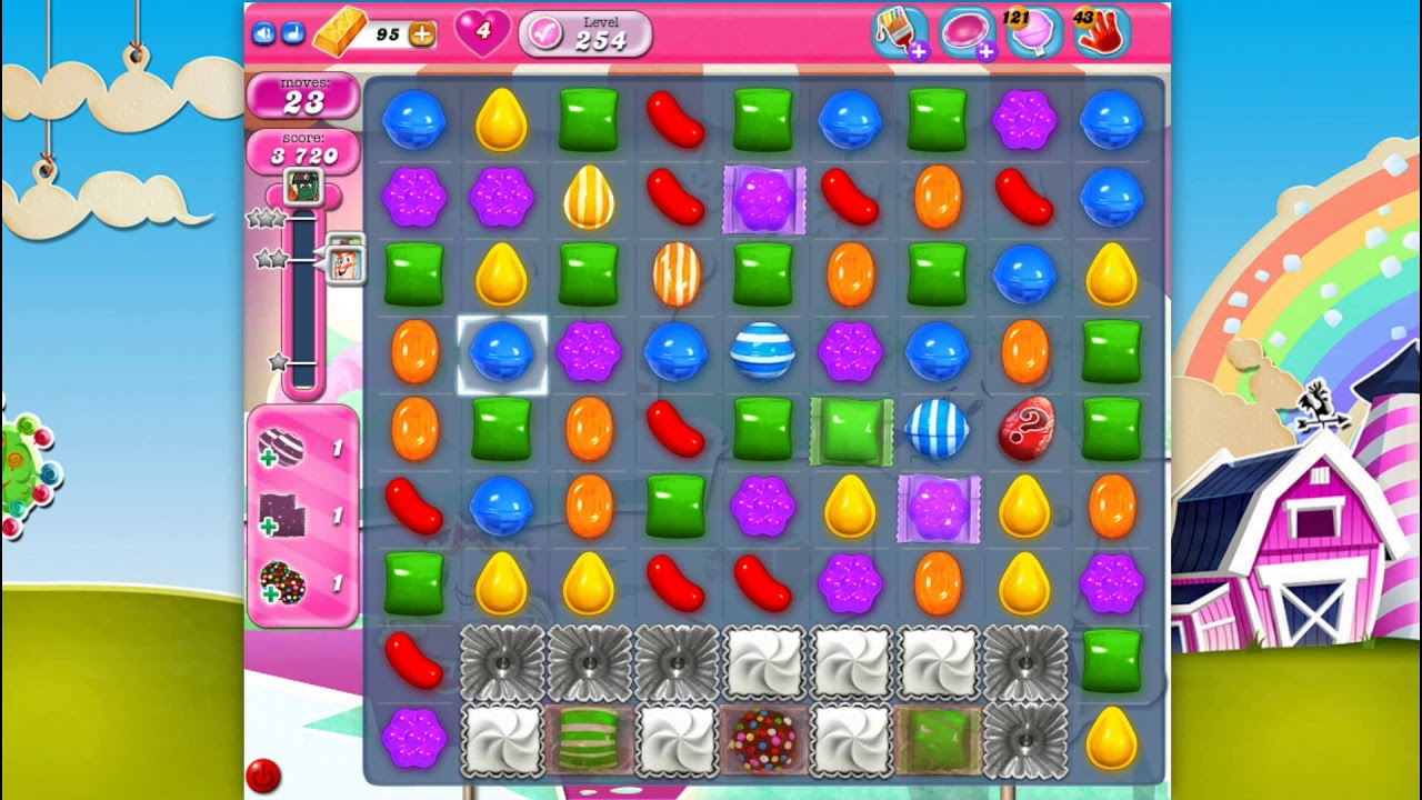 Candy Crush Saga - Level 254 - No boosters ☆☆☆