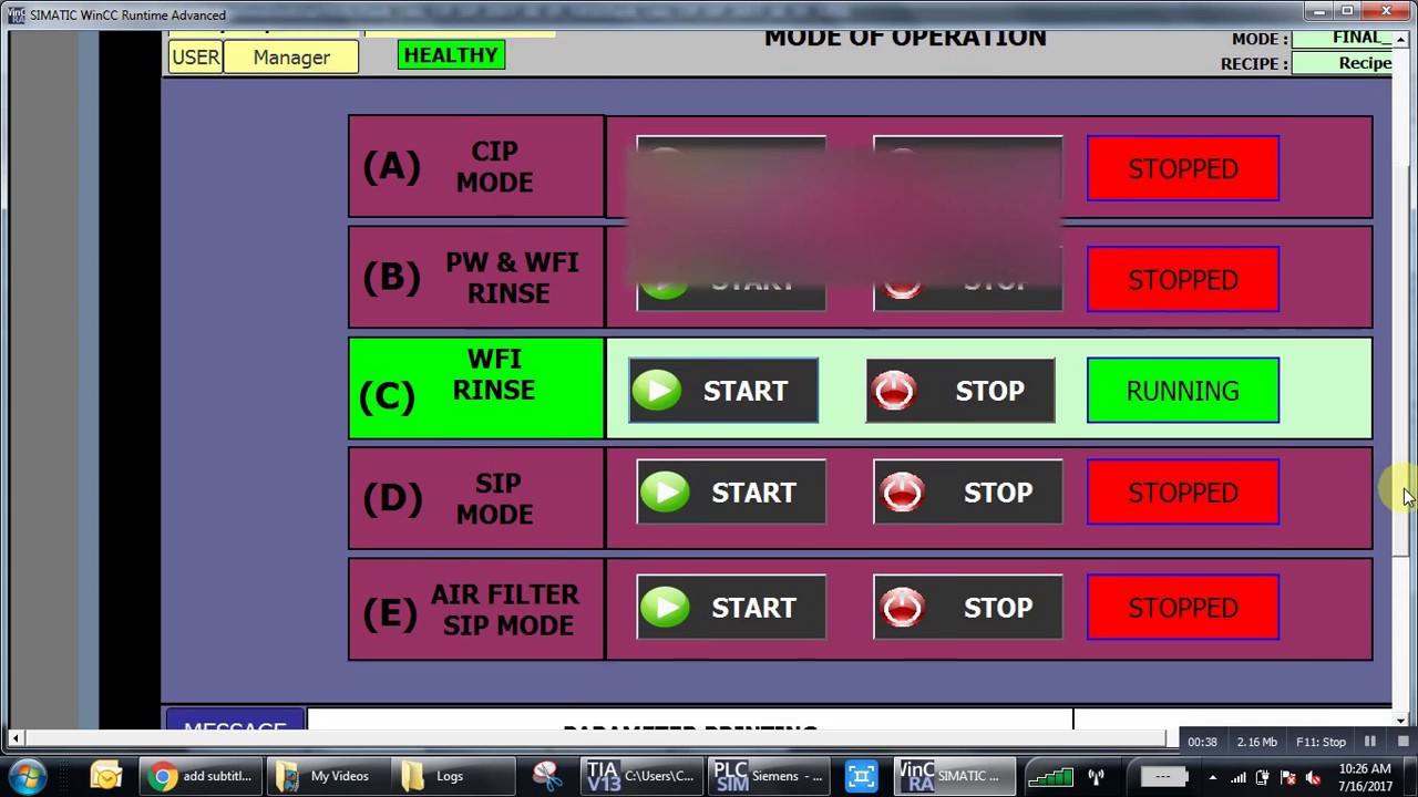 HMI Batch Report Filter and Print In Siemens TP 1200 Comfort Panel