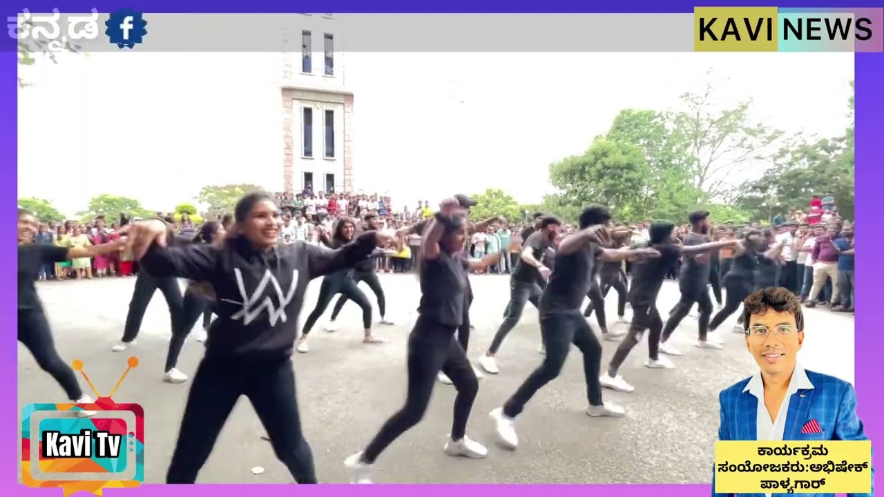 Flash mob - university of Mysore international day against drug abuse and llicit trafficking