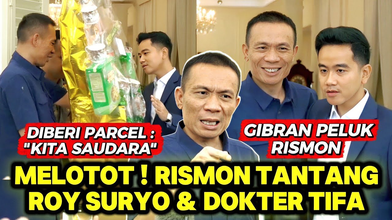 Momen Gibran Peluk Rismon Hingga Beri Parcel :  
