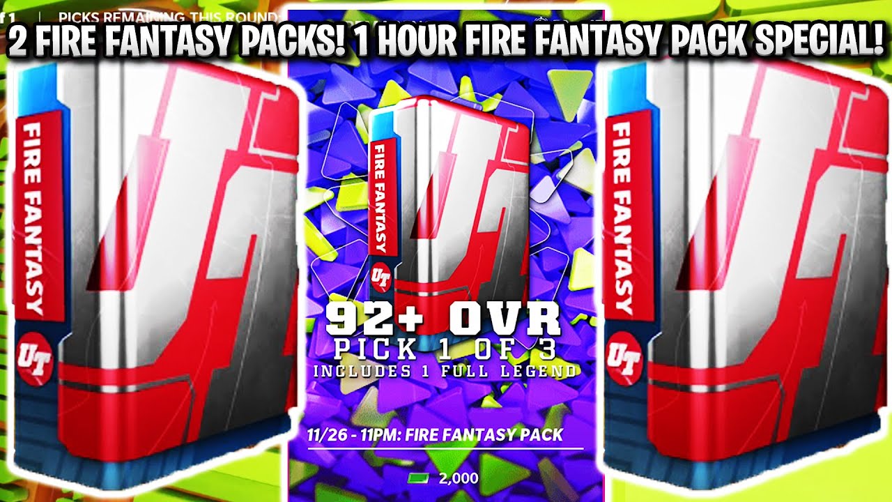 2 FIRE FANTASY PACKS! 1 HOUR FIRE FANTASY PACK BLITZ OFFER SPECIAL! | MADDEN 22 ULTIMATE TEAM