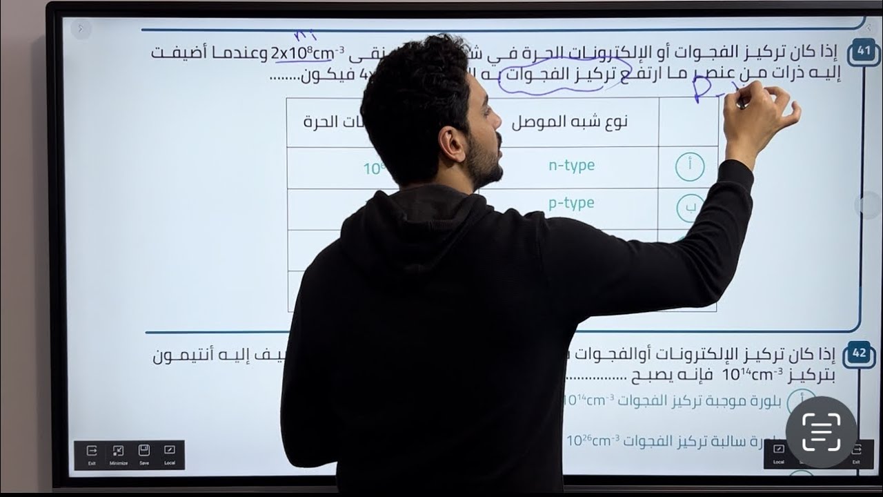 شرح وحل واجب المحاضرة الاولى فى الفصل الثامن والاخير (الإلكترونيات الحديثة)❤️🌍🌟