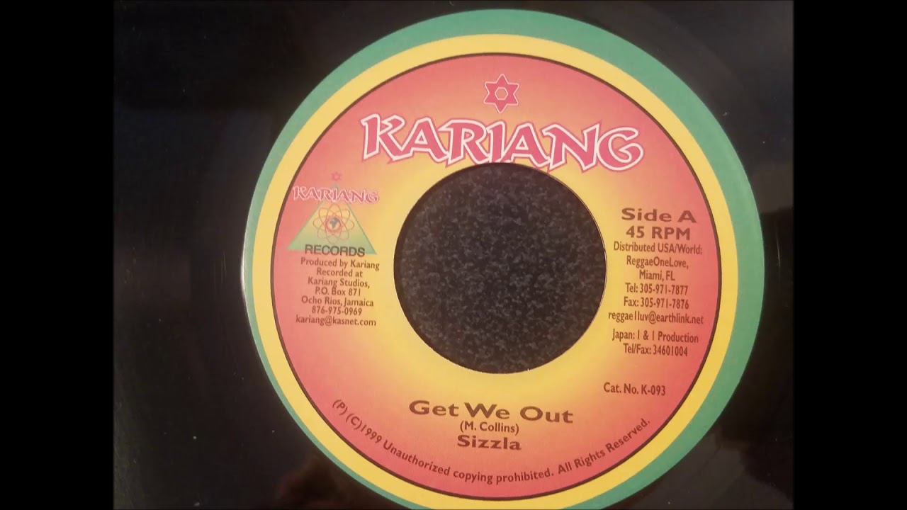 Sizzla - Get We Out w/ Version - Kariang 7" 1999