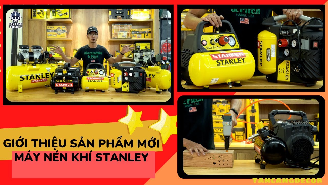 Giới Thiệu Các Dòng Máy Nén Khí Stanley Đang Có Mặt Trên Thị Trường