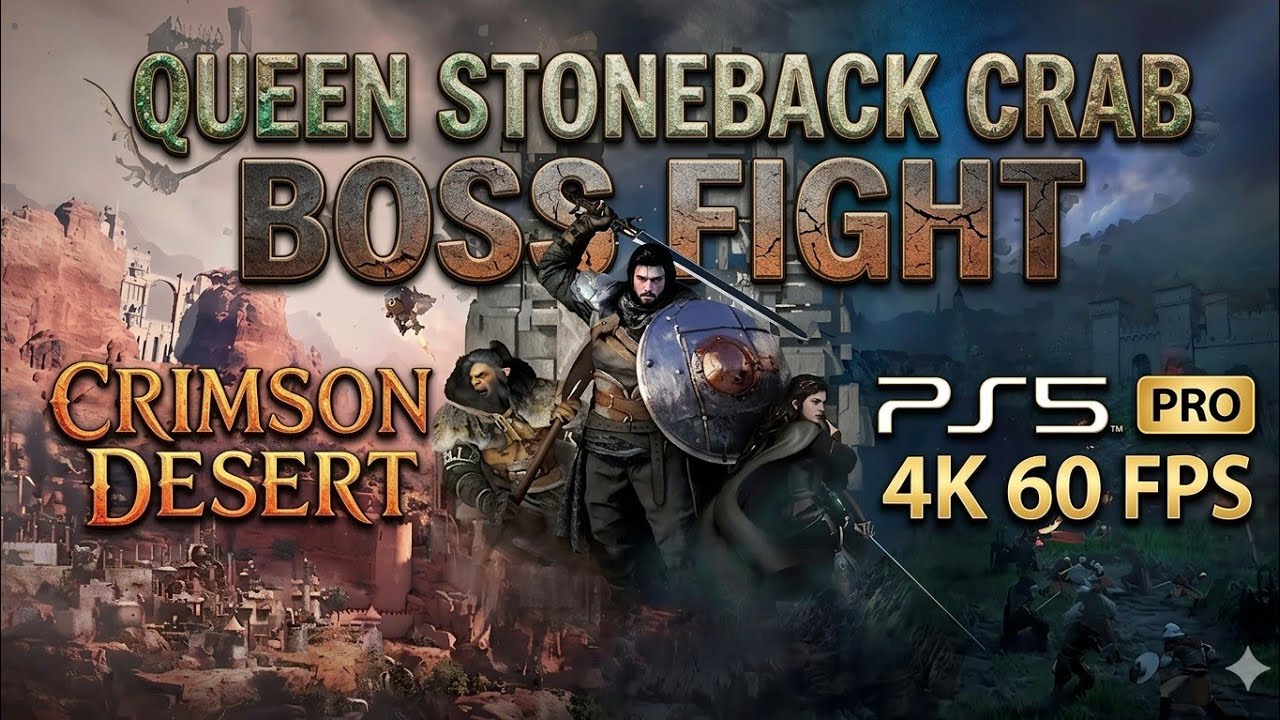 Crimson Desert - Queen Stoneback Crab Fight is BREATH-TAKING! (4K 60FPS)