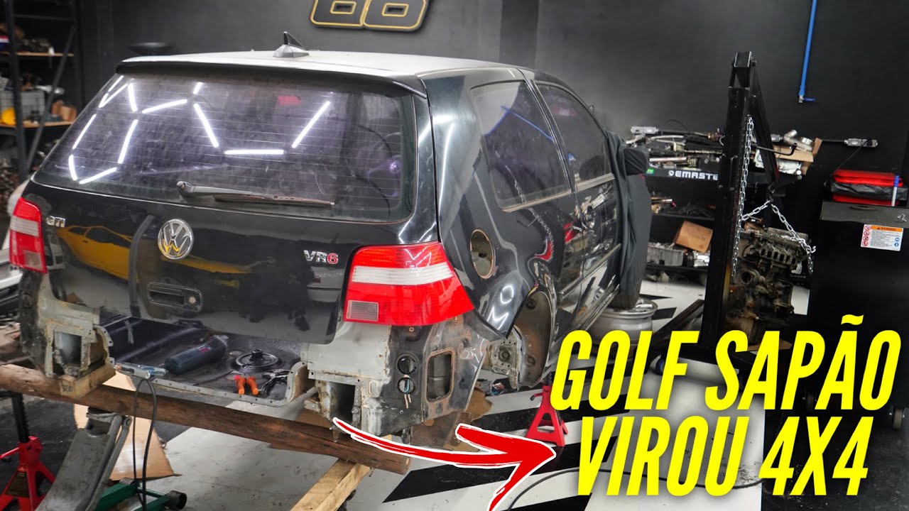 A TRANSFORMAÇÃO DO GOLF MK4 EM R32 ESTA SENDO UM SUCESSO 🙌🏻*Começamos soldar tudo*
