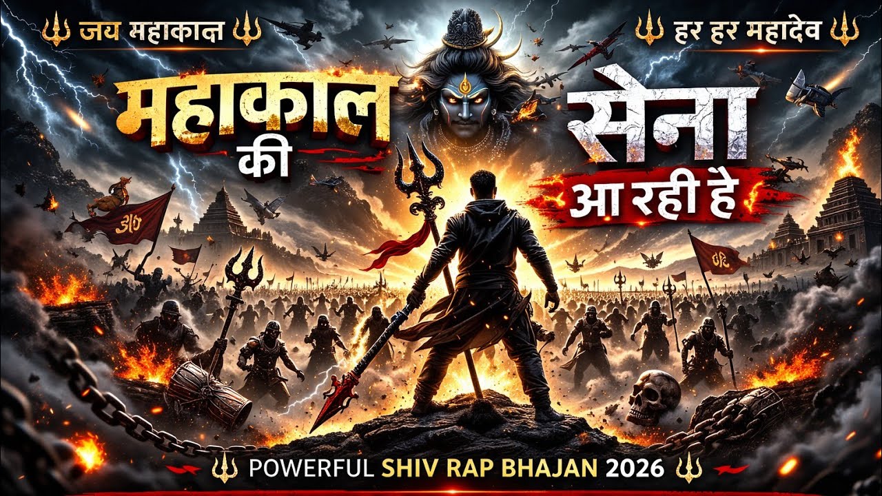 Mahakal Ki Sena Aa Rahi Hai 🔥 | Aggressive Shiv Rap bhajan 2026 #viralvideo #shiv #mahadev #mahakal 