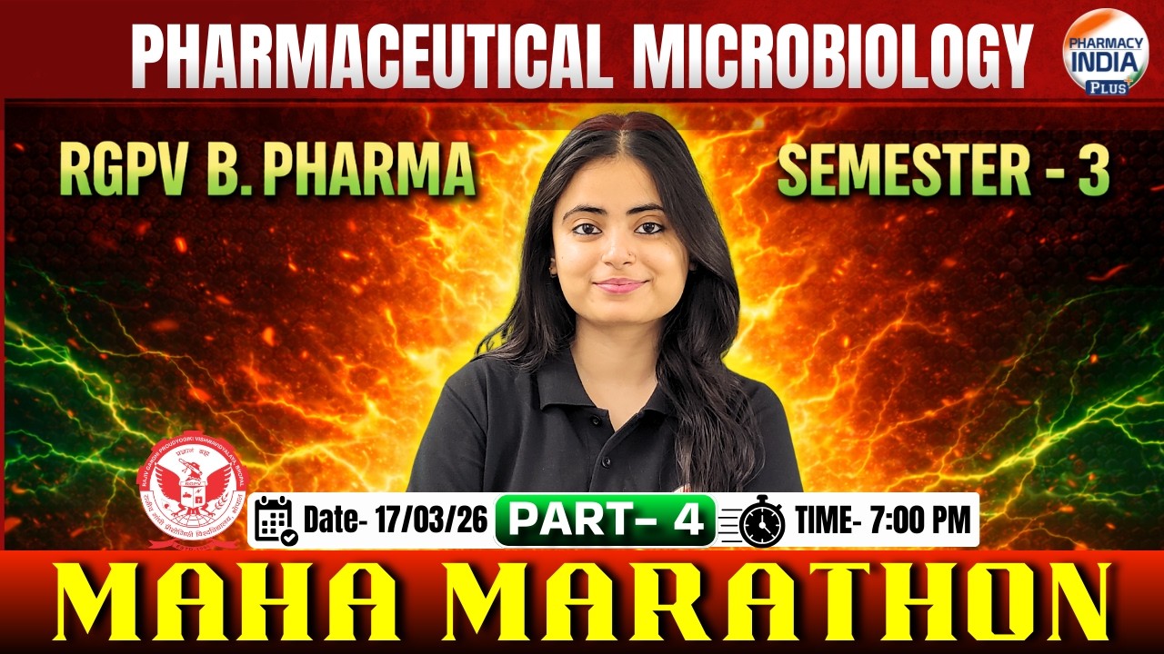 Pharmaceutical Microbiology I RGPV Semester - 3 | B.Pharm  Exam Special Session #pharmaceutics #sem3