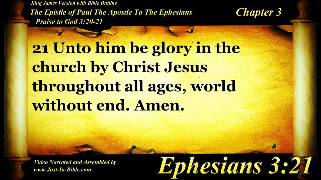 Ephesians Chapter 3 - Bible Book 49 - The Holy Bible KJV Read Along Audio/Video/Text