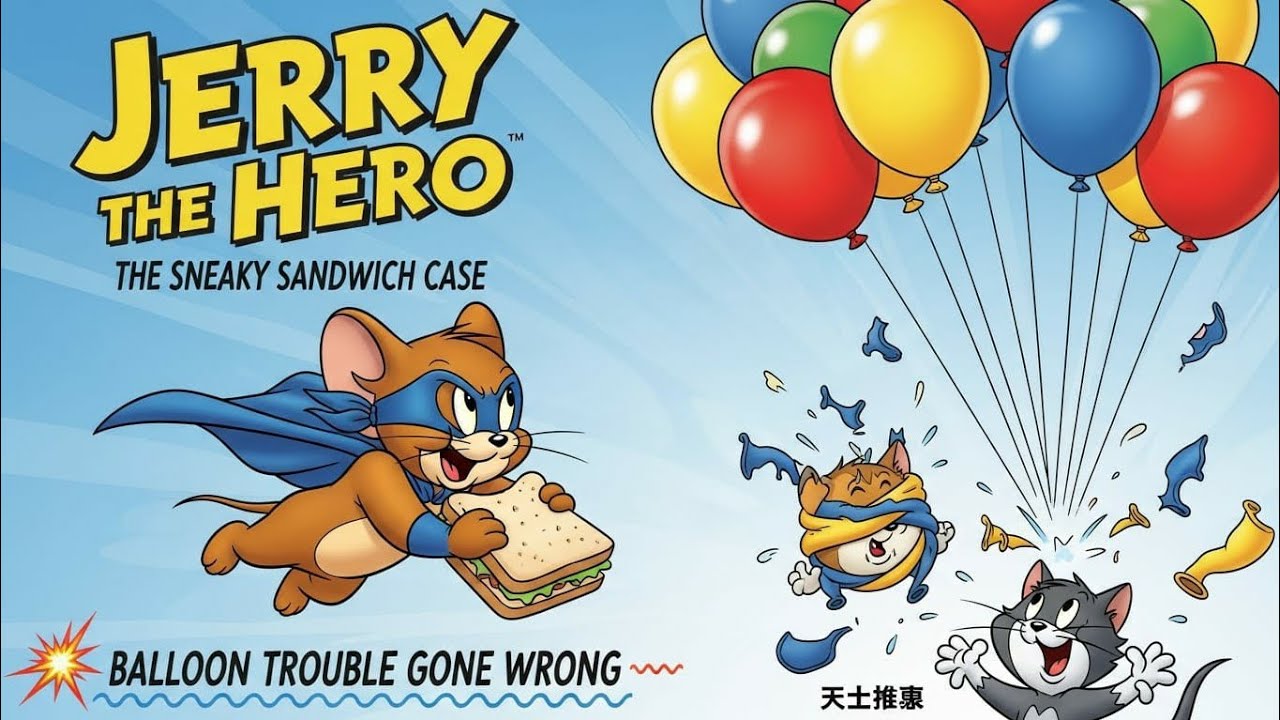 Jerry Saves Tom’s Life 😱🐭❤️ | Sneaky Sandwich Mystery 🥪🕵️ | Balloon Trouble Chaos 🎈😂
