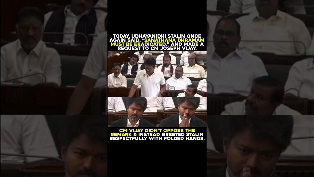 Once again, the same statement ⚠️ #thalapathy #vijaythalapathy #tvk #tamilnadu #politics #sanatan
