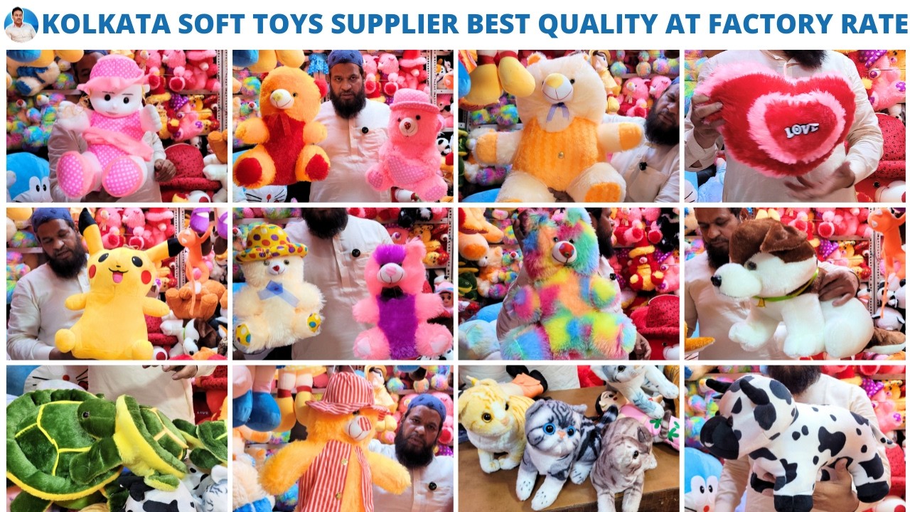 Kolkata ka Hidden Soft Toys Sabse Sasta Wholesale Shop | Teddy, Doll, Cartoon Toys Sab Kuch
