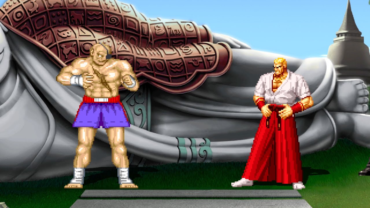 Geese Howard Vs Sagat - Hardest Level Epic Arcade Fighting Gameplay!