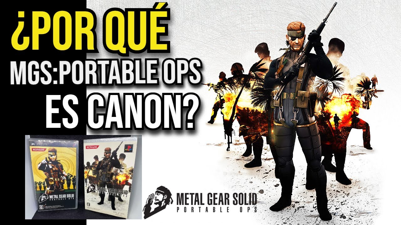 POR ESTA RAZÓN ES CANON Metal Gear Solid: PORTABLE OPS | (ANÁLISIS)