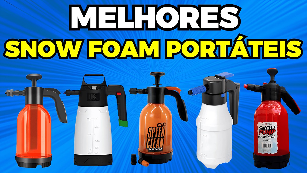 Top 5 Pulverizadores de Espuma Snow Foam Portáteis