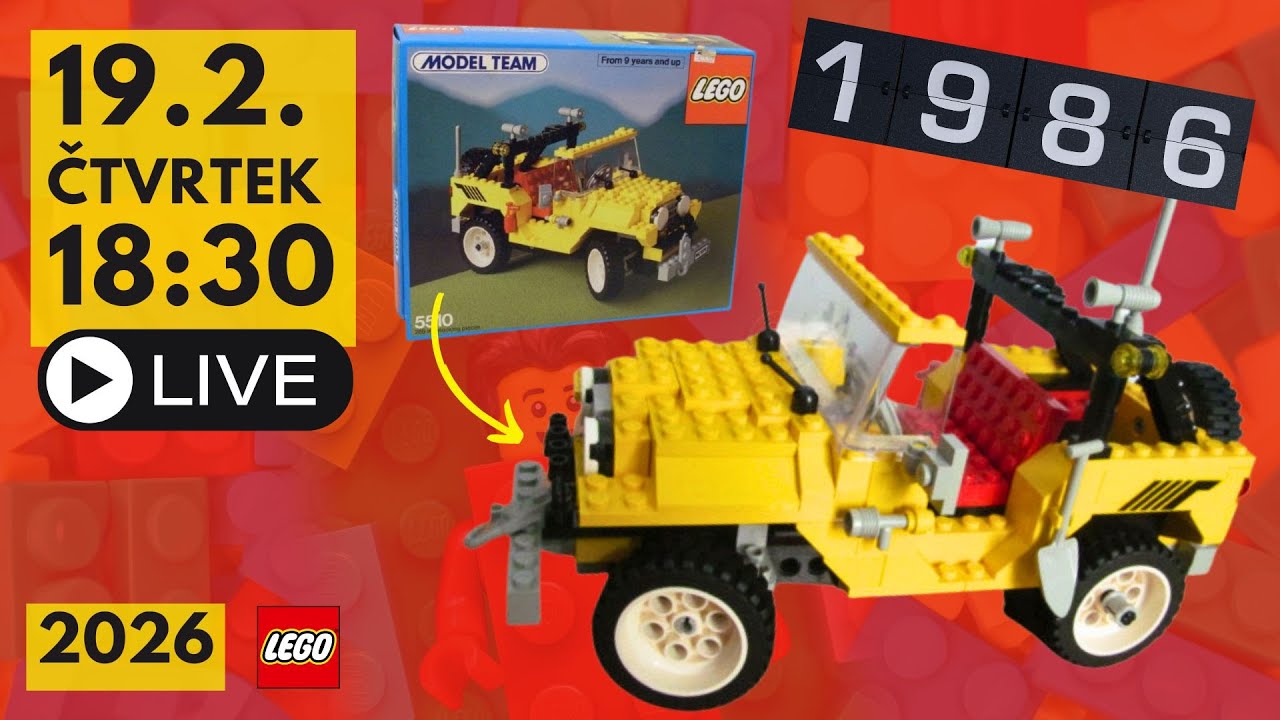 🔴 ŽIVĚ: Stavím hodně staré LEGO auto | Část #1