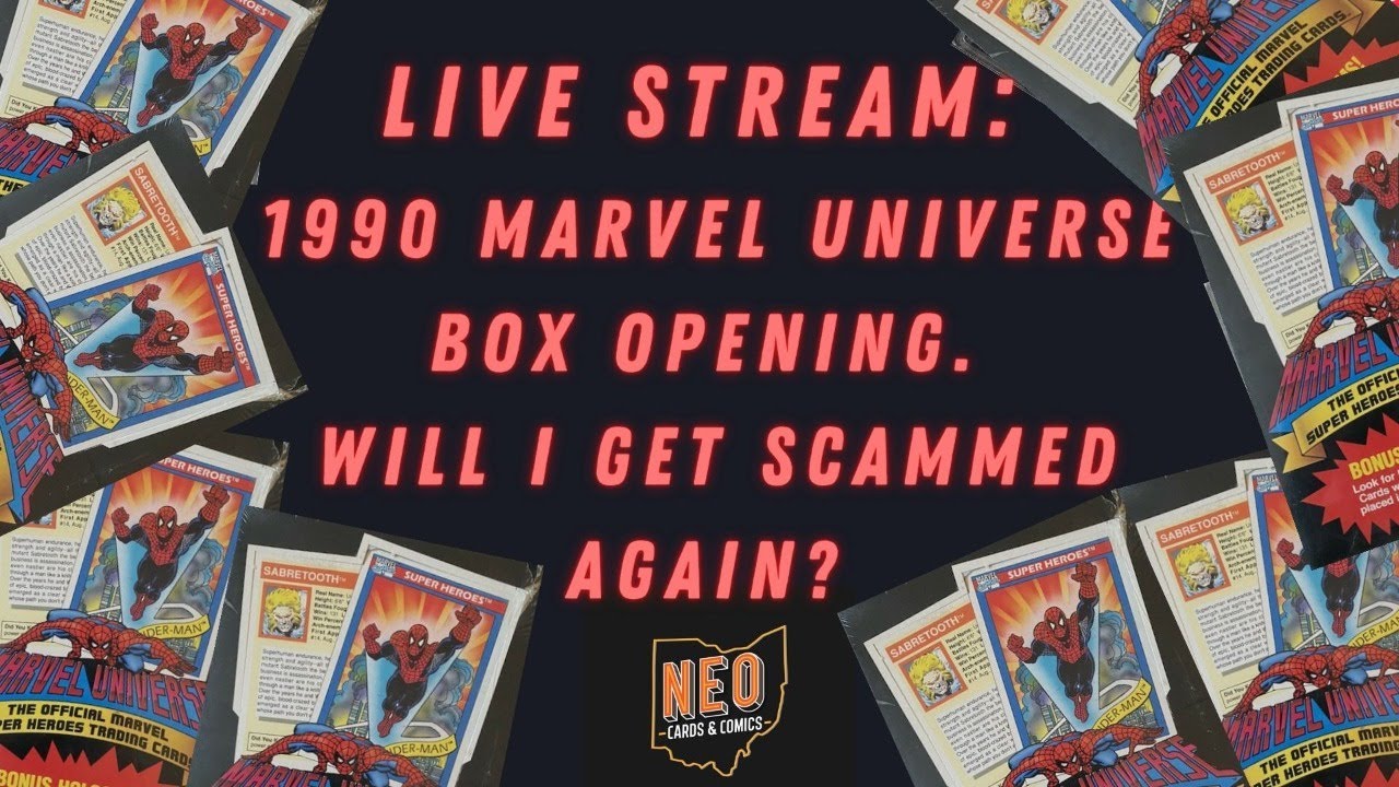 Live Stream: 1990 Marvel Universe Box Opening. Will I get scammed again?