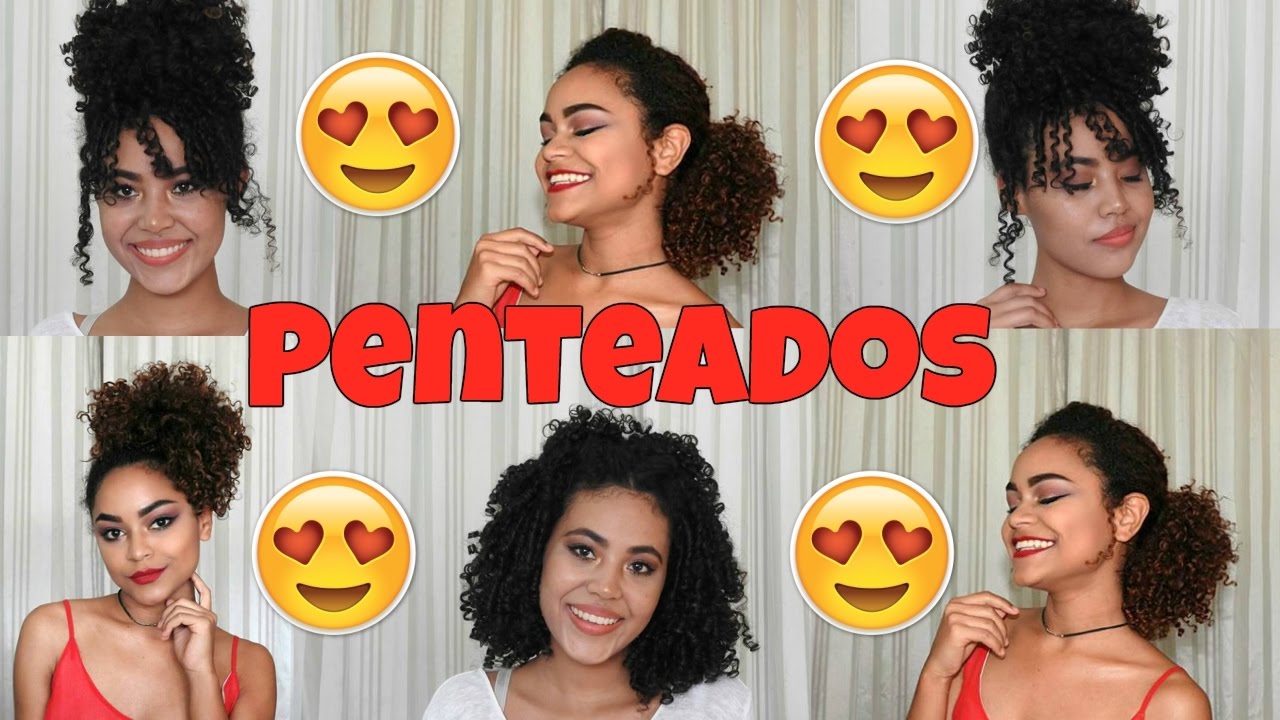 5 PENTEADOS ESTILOSOS  PRA CACHEADAS - Fala aí Amanda