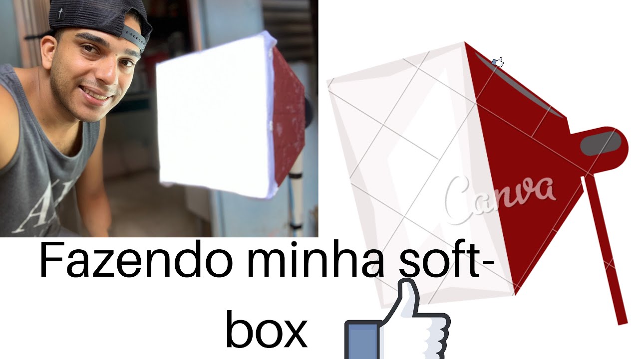 Softbox caseira 🎬