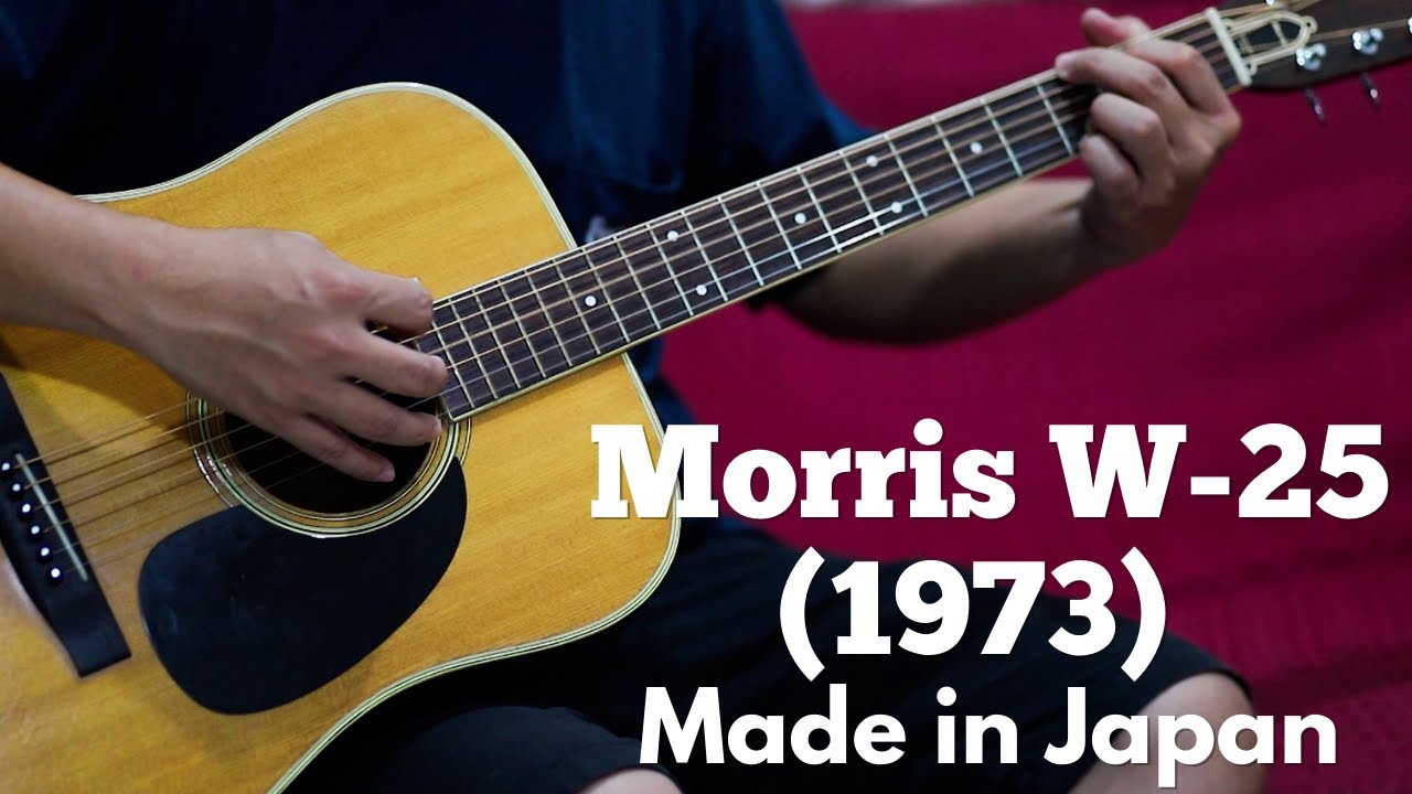 Morris W-25 Made in Japan (1973) Spruce Top, Brazilian Rosewood  Back and Side