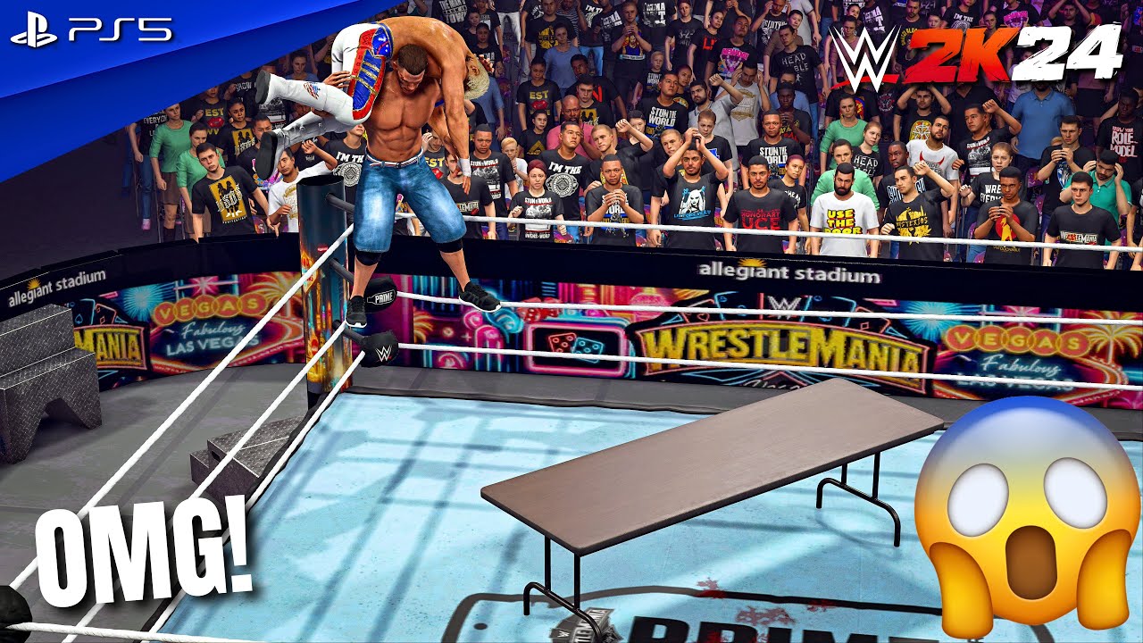 WWE 2K24 - John Cena vs. Cody Rhodes - WrestleMania 41 Main Event Match | PS5™ [4K60]