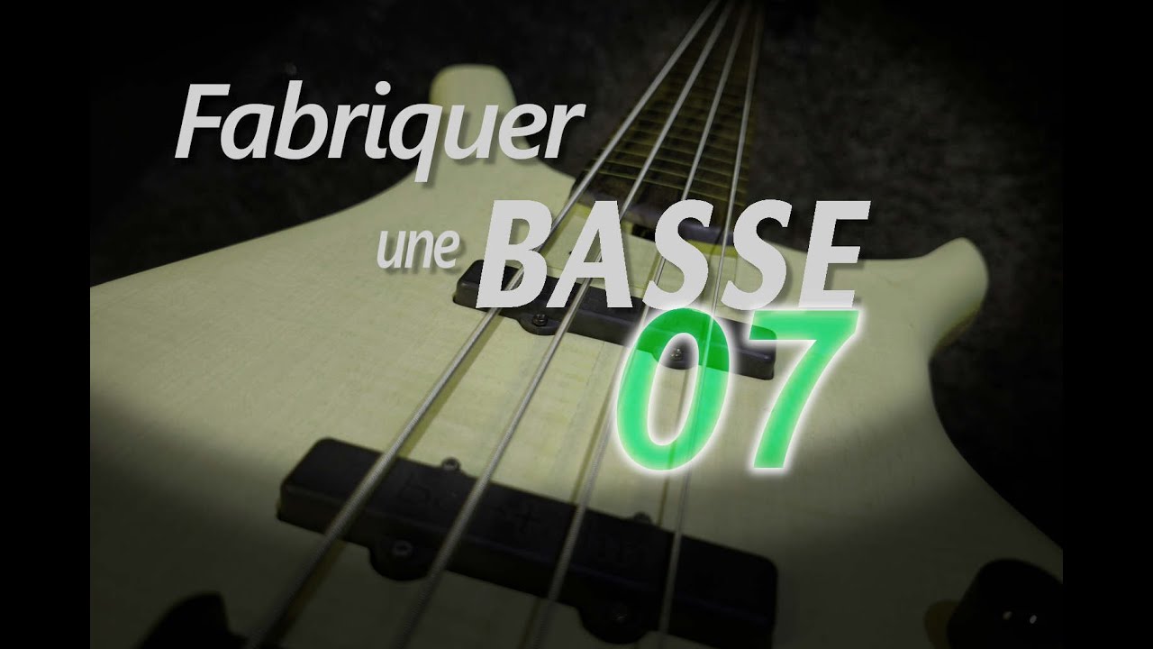 Fabriquer une basse 07 - Le Manche - Fret dress et finitions