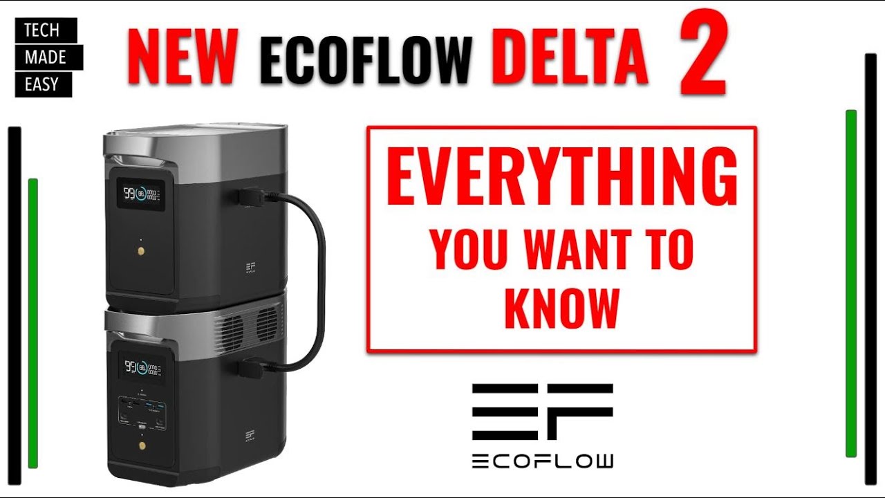 NEW EcoFlow DELTA 2 LiFePO4 1800w solar generator