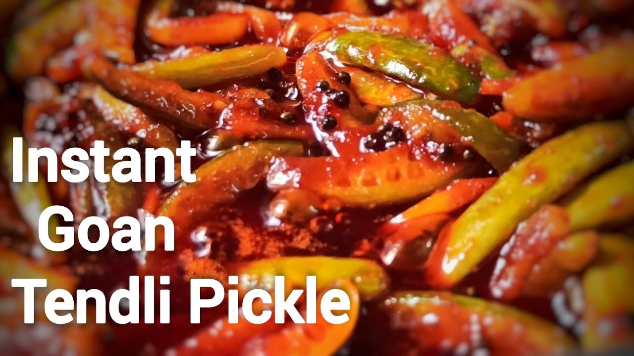Instant Goan Tendli Pickle | Spicy & Sweet Ivy Gourd Pickle