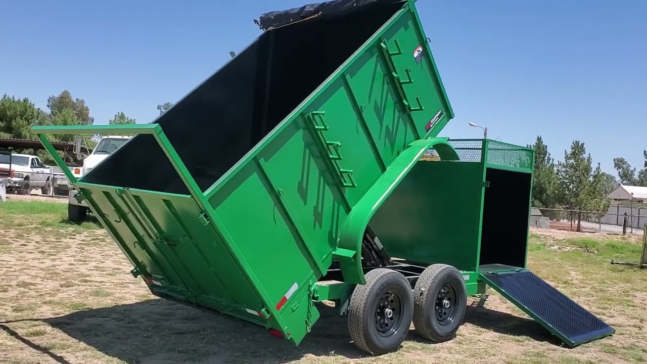 custom Hybrid dump Landscape Trailer