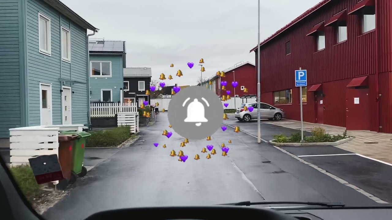 Driving in Upplands Väsby- Stockholm, Sweden