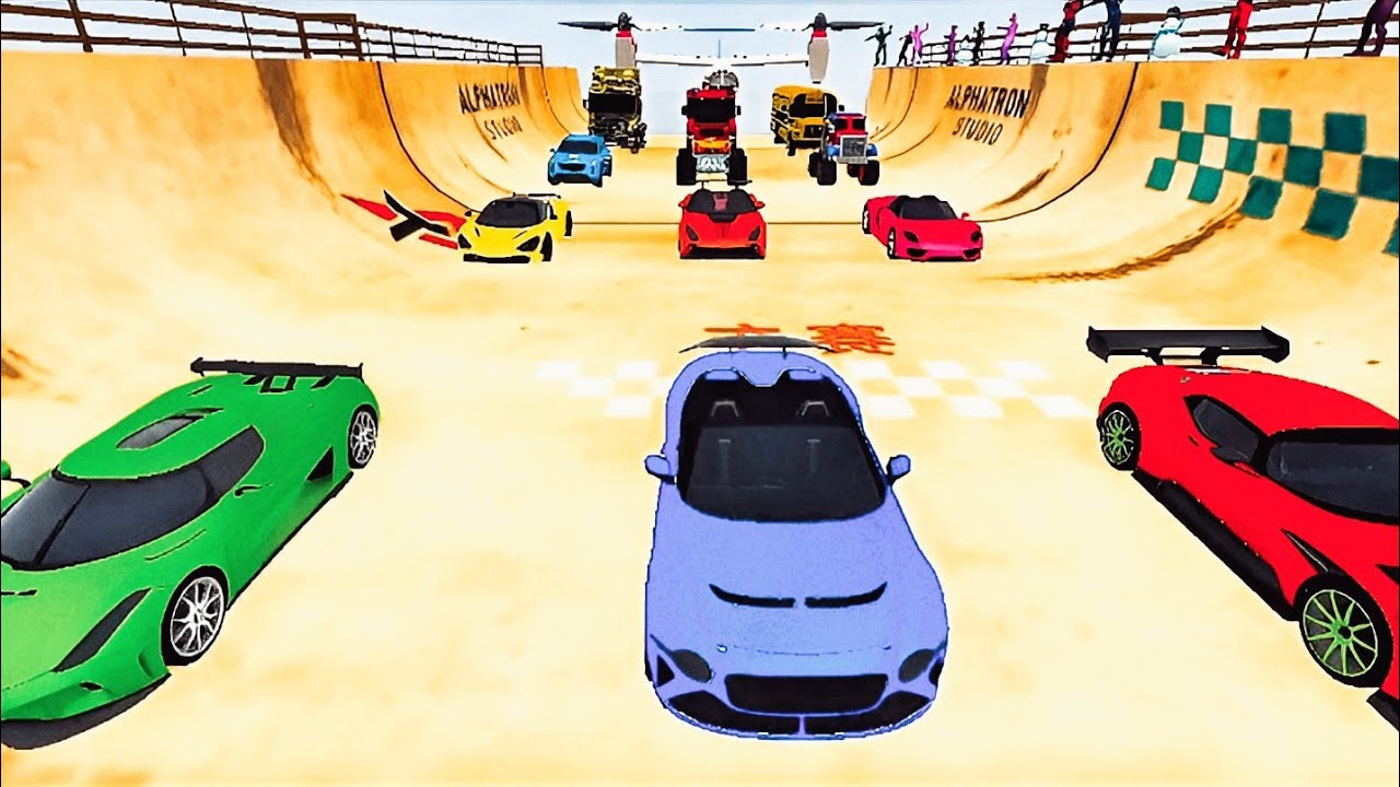 All Superheroes And With Car Stunts 😱