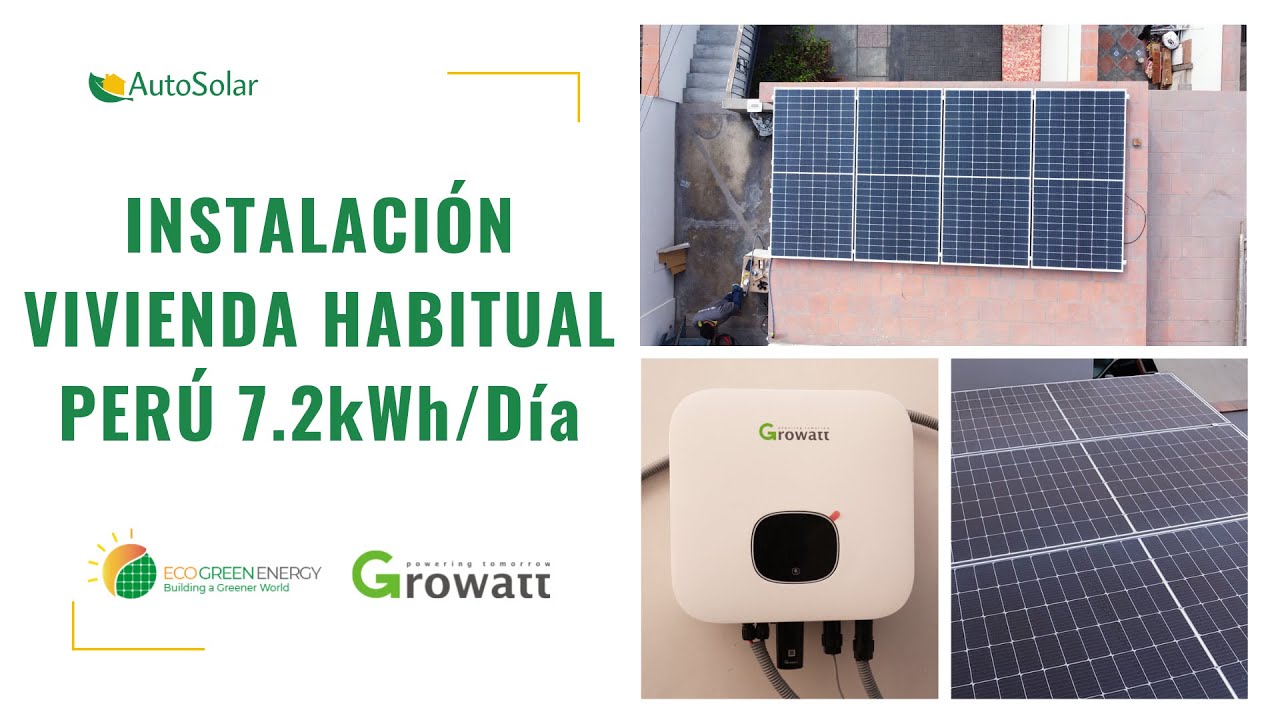 Instalación paneles solares Perú | @Eco Green Energy  + @Growatt New Energy