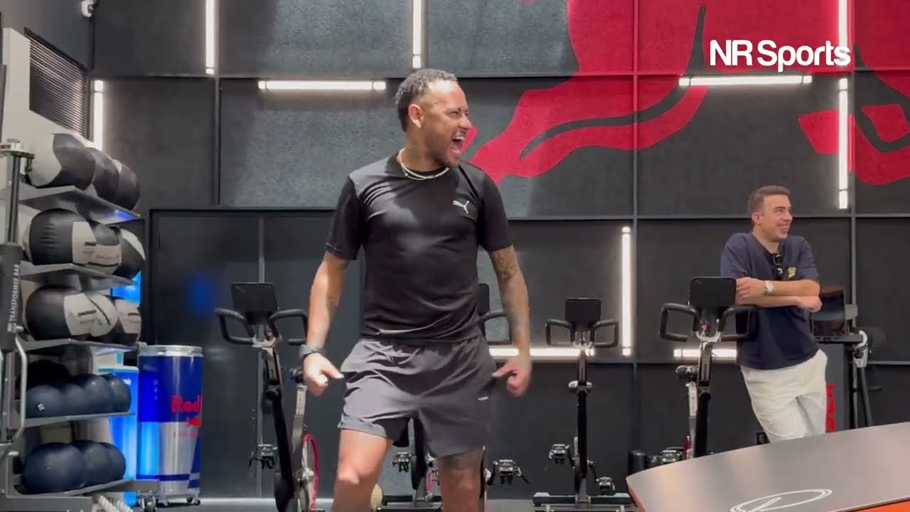 Neymar Jr at Red Bull Athlete Performance Center with Jimmy Butler
