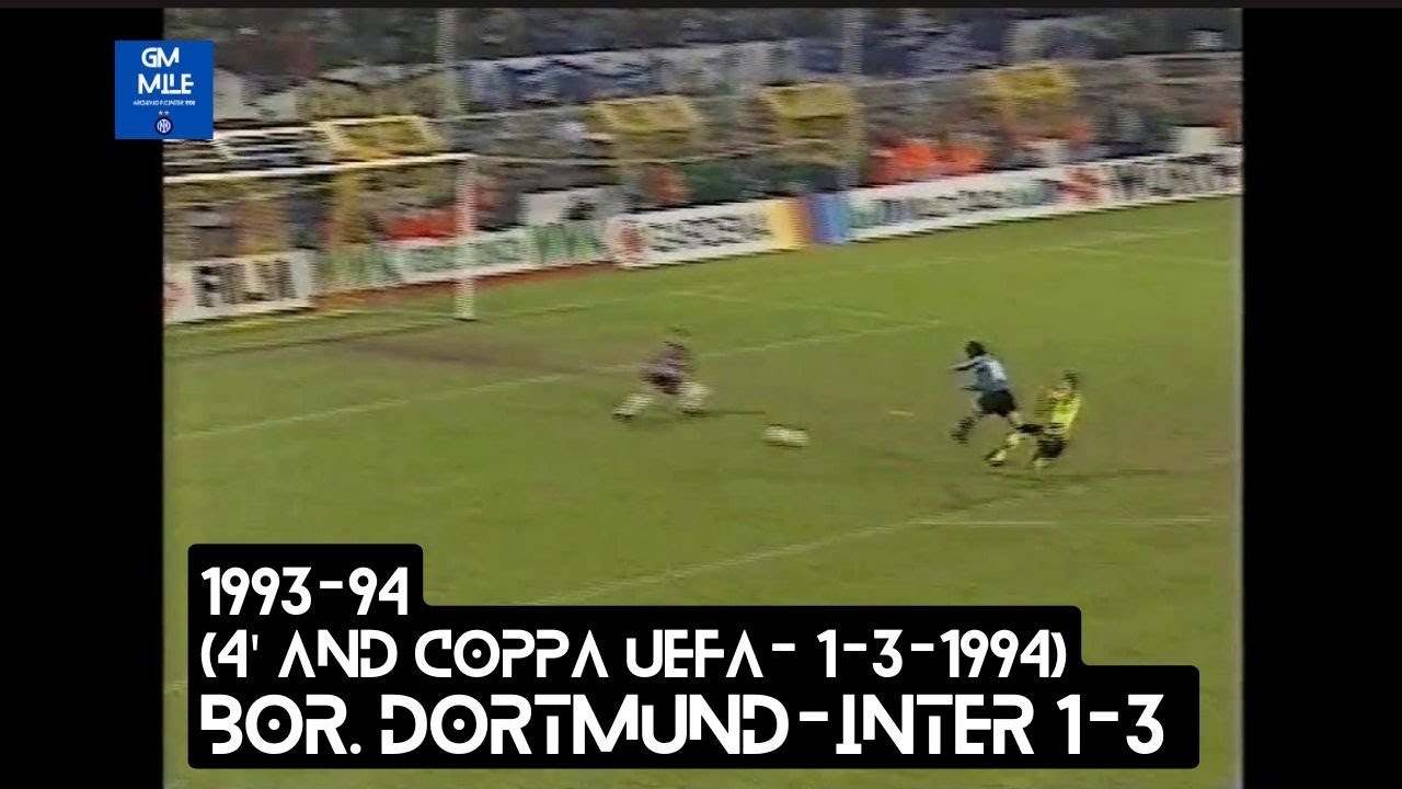 1993-94 (4' And Coppa UEFA - 01-03-1994) Bor.Dortmund-INTER 1-3 [Jonk,Jonk,Schulz,Shalimov] Rai1